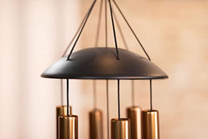 Moon Meditation Chimes for Relaxing Sound Healing, 2-YEAR WARRANTY - color: Bronze, size: Medium, style: Set