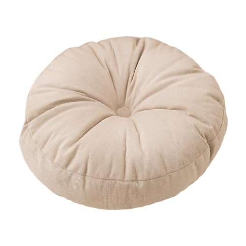 predolo Round Cushion for Yoga and Sitting in Living Space, Beige