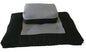 D&D Futon Furniture Black/Gray Zabuton Zafu Set, Yoga, Meditation Seat Cushions, Kneeling, Sitting, Supporting Exercise Pratice Zabuton & Zafu Cushions.