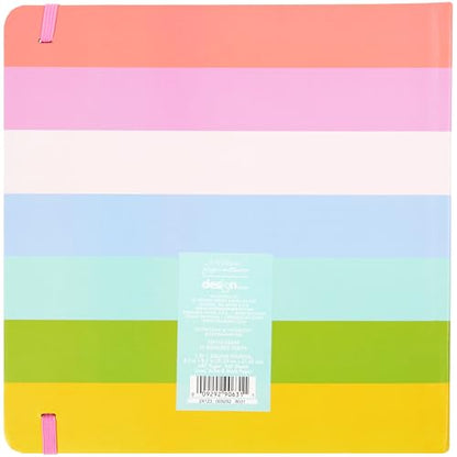 C.R. Gibson J3N1S-25499 N Squared Striped 3-in-1 Blank, Dot Grid, and Lined Journal with 480 Pages, 8.5" x 8.5", Multicolor - style: Striped