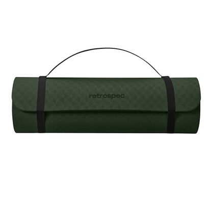 Retrospec Zuma Yoga Mat | 1/2 Inch Thick Non Slip Workout Mat | TPE Exercise Mat for Yoga, Pilates & Stretching | 72x24in