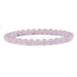 Justinstones Gem Semi Precious Gemstone 6mm Round Beads Stretch Bracelet 6.5 Inch - color: Aqua Aura Rose Quartz