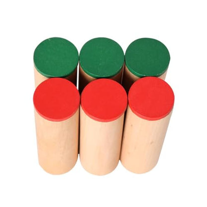 Montessori Wooden Sensory Sound Tube Teaching AIDS, Early Auditory Materials