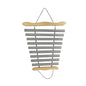 TNZMART Hanging 9 Note Sound Healing Chimes, Sound Bath Percussion Instruments for Yoga or Relaxation, Meditation Wind Chime (Silver) - color: Silver