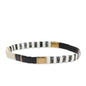 Tila Beaded Stretch Strand Bracelets for Women, Cute Boho Stackable Handmade Colorful Mixed Flat Square Beads Elastic Beach Surfer Bracelet Trendy Jewelry Friend Gift - color: 0901G