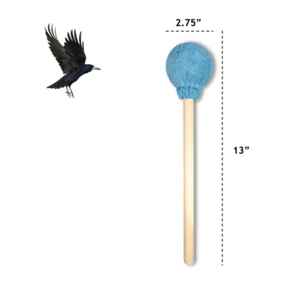 BLACK MAGIC Cosmic Tones Gong Mallet by Raven Sounds, Handmade in USA, Enhanced Overtones