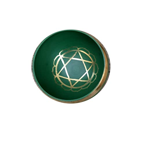 Colorful Singing Bowl Bowl Buddha Sound Copper Bowl Handmade Yoga Meditation Sound Bowl Ornament for Healing Prayer，A Wood Stick - color: A, size: Wood Stick