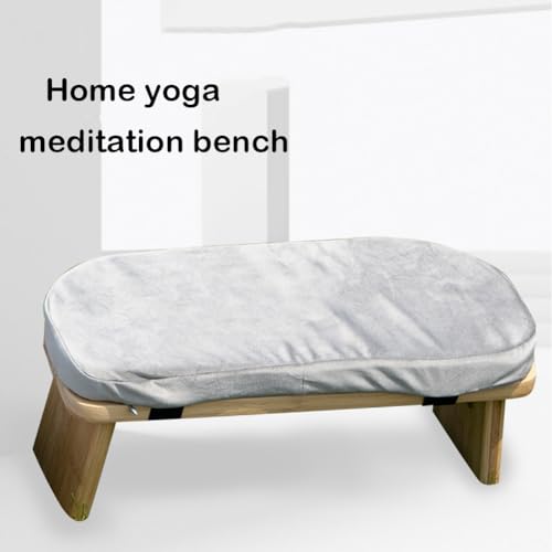 Kneeling Chair,Meditation Bench Kneeling Stool,Home Meditation Bench, Yoga Bench, Sports Sitting, etc., Bench with Cushion, Suitable for Women and Men for Home Meditation, Prayer, Yoga(Pink) - color: Pink
