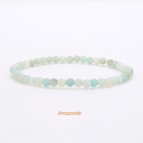 Handmade 4mm Tiny Beads Bracelet – Natural Healing Stone Beads for Yoga, Mala, and Bohemian Stacking – Stretch Bracelet for Men and Women