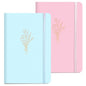 MINICAGIE Lined Journal Notebook for Women Cute Leather Journals for Writing Aesthetic Floral Diary 192 Pages A5 Hardcover Journaling Notebooks with Pen Loop - color: Blue2