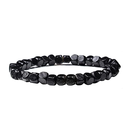 Natural Wood Beads Bracelet for Men Women Wooden Bracelet for Prayer Meditation Healing - color: A1: 4Pcs