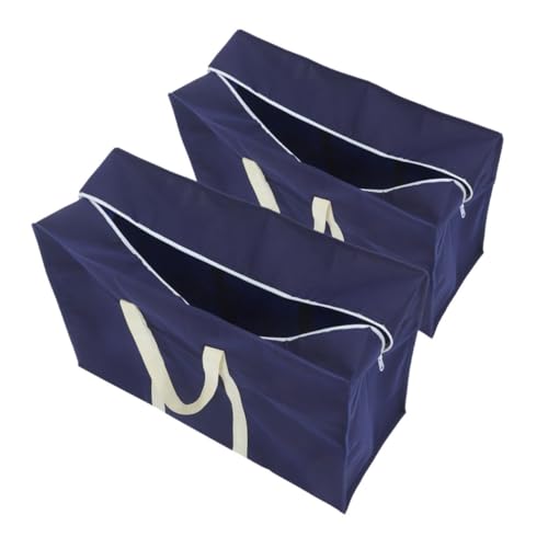BESPORTBLE 2pcs Large Capacity Household Storage Bag Durable Non Woven Fabric Luggage Bag for Moving Quilts Clothes More with Comfortable Handles for Travel and Organization