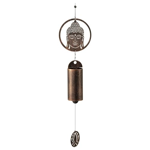 VP Home 31-inch Rustic Zen Buddha Wind Chimes for Outside Unique Zen Buddha Windchimes Outdoor Decorations Garden Decor Buddha Gift for Women, Mom, Grandma, Unisex - color: Zen Buddha Rustic