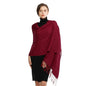 RIIQIICHY Women's Scarf Pashmina Shawls and Wraps for Evening Dress Bridesmaid Wedding Bridal Winter Warm Long Large Scarves - color: Dark Red