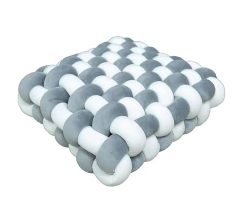 Large Knot Pillow Meditation Cushion Floor Cushions Sitting Funky Throw Pillows Chair Pillows Soft Pad Square Knotted Seat Cushions Home Decoration Living Room B(Size:30 * 33 * 12cm,Color:D) - color: D, size: 30 * 33 * 12cm