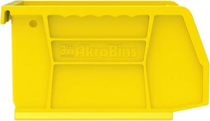 Akro-Mils 30210 AkroBins Plastic Storage Bins, Space-Saving Stackable Bins for Garage, Pantry, Craft Organization, 5" x 4" x 3", Yellow, 24-Pack - color: Yellow