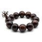 Zen Dear Unisex Natural Rosewood Prayer Beads Buddha Buddhist Prayer Meditation Mala Necklace Bracelet - style: 20mm 12 beads