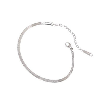Elegant Minimalist Bangle Bracelet Adjustable Size Wristband Stainless Steel Jewelry Simple Everyday Wear Accessory - style: JDB201071 S