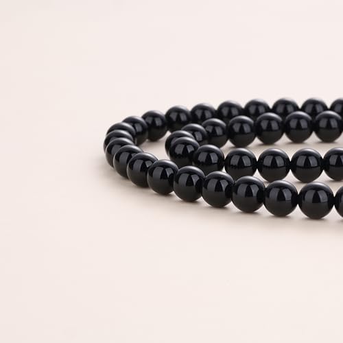 108 Beads Obsidian Stone Mala Bracelet Necklace - style: 8mm Obsidian