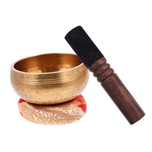 LIOOBO Sound Bowl Meditation Kit Singing Bowl Mallet Cushion Meditation Decor for Home
