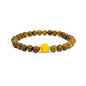 HAPPEACE Elastic Bracelets for Small Wrists - 6mm Verawood Beads and Ancient Glass Beads