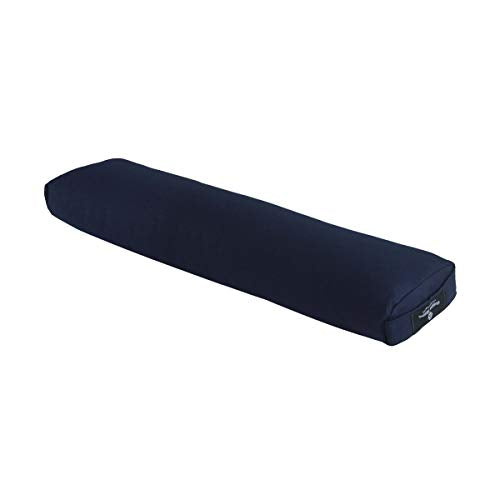 Hugger Mugger Pranayama Yoga Bolster - Very Firm, use Under Length of Spine for Deeper Breathing or Under Ankles, Handmade in The USA - color: Blue