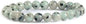 Angelstones Handmade Natural Healing Gemstone 8mm Round Beads Stretch Crystal Bracelet 7 Inch Unisex - color: Kiwi Jasper