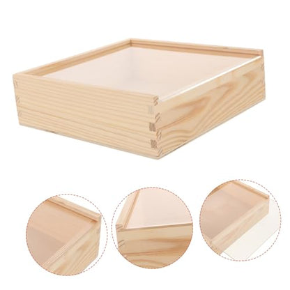 Acrylic Storage Box Sliding Lid Multi-functional Organizer for Jewelry and Trinkets Sturdy Acrylic Lid Suitable for Home and Office Use