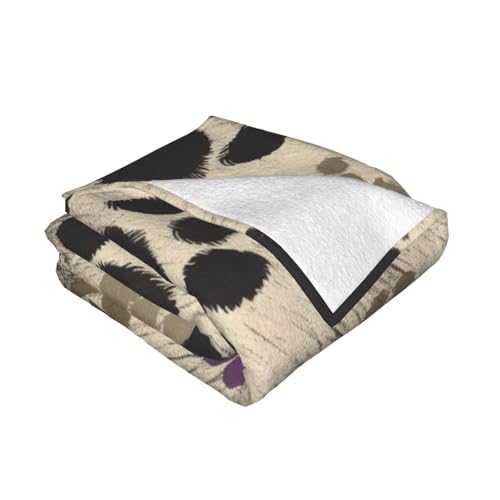 Dog Paws Print 2 Prints Throw Blanket (320g Flannel) Anti-Pilling Warm Fuzzy Blankets for Bed Sofa Couch Travel 40x30 Inch - color: Dog Paws Print 2, size: 40x30 Inch