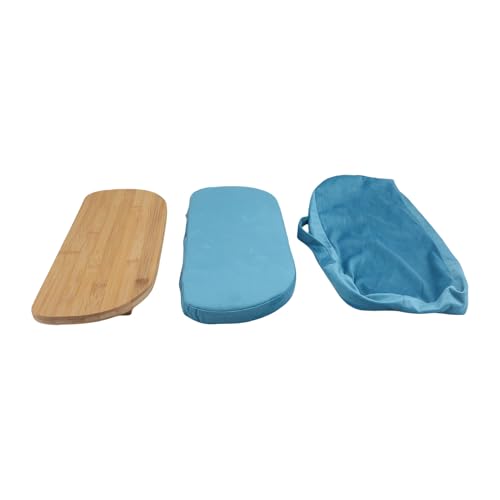 Meditation Bench, Folding Kneeling Meditation Stool, Removable Cushion Stool with Magnetic Locking Hinges, Ideal for Indoor & Outdoor Yoga & Prayer (Blue) - color: Blue