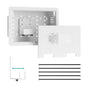 9" in-Wall Media Box, Recessed Outlet Wall Box, Structured Media Enclosure for One Connect & Network Switches, Works with Fire TV Stick & Samsung -Friendly Cable Management Kit