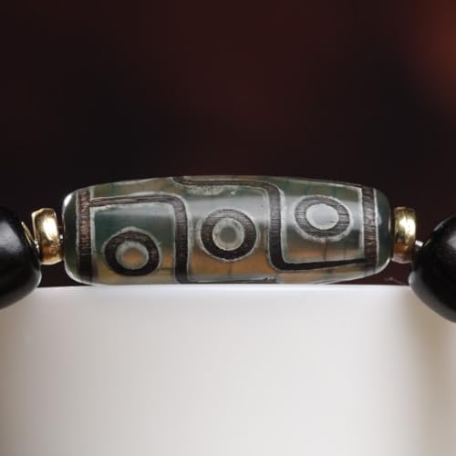 Zen Dear Unisex Natural Ebony Wood Buddhist Prayer Bead Necklace Bracelet Tibetan Prayer Mala Beaded Black - style: 7mmx8mm 19barrel beads