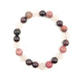 Gifts for Women, Healing Crystal Bracelet for Women, 8 mm Natural Gemstone Beaded Bracelet, Good Luck Bracelet Jewellery Gifts for Birthday, Women's Day, Wedding Anniversary - color: Natural Rhodonite, Rose Quartz & Garnet