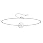 Personalized Initial Bracelet for Women Stainless Steel Letters Bracelet Delicate Coin Dainty Disc Alphabet Charm Bracelet Monogram Name Bracelet - style: V
