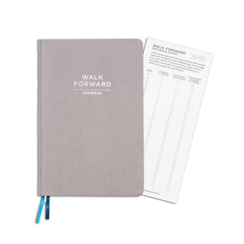 The Walk Forward Journal – (Gray) A 60-Day Daily Journal for Spiritual, Emotional, and Personal Growth – Reflection, Mindfulness & Inspiration – Daily Affirmations and Goal-Setting – Undated Life Planner for Women & Men - color: Gray