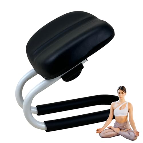 Meditation Stool Prayer Bench Chair for Home Yoga Studio Adjustable Height Kneelers for Praying with Sponge Cushion and Non-Slip Leg Sleeve Reduce Stress During Long Meditation Or Sitting