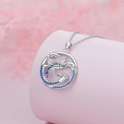 Animal Necklace 925 Sterling Silver Pendant Jewelry Gift for Women Animal Lover - style: Fish