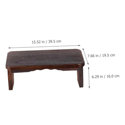 Happyyami Folding Meditation Stool Portable Wooden Kneeling Bench for Comfortable Meditation Prayer Lightweight Design Natural Texture for Home Outdoor Use