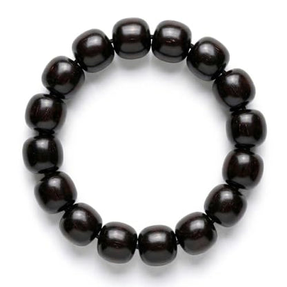 Meditaiton Men Beaded Bracelets, Handmade Sandalwood Mala Beads, Buddhist Prayer Red Wood Bracelets, Comfortable for Daily Wear Yoga Gift for Men - color: 13x14mm Bead