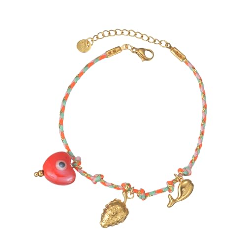 Minimalist Vintage Styles Adjustable Rope Chain Bracelet for Women Lightweight Everyday Jewelry - color: B1212 D