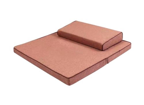 Large and Meditation Cushion,Square Handcrafted Meditation Mat,Portable Foldable Floor Cushion Outdoor Coconut Fibre Linen Yoga Cushion(Size:60x60cm(24x24inch),Color:Light Coffee1) - color: Light Coffee1, size: 60x60cm(24x24inch)