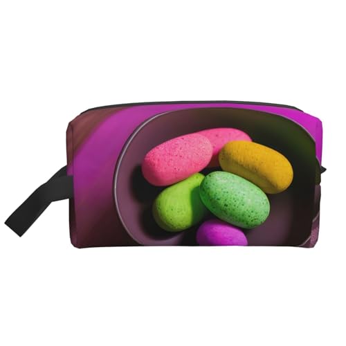 Yoga Meditation Cosmetic Bags For Women Small Makeup Bag For Purse Makeup Pouch Travel Makeup Bag With Zipper