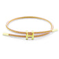 Steel Bracelet Link, Adjustable H-shape Wire Rope Bracelet, Lucky Jewelry with Titanium Buckle for Birthday, Valentine's, Graduation, Fashion Gift for Women, Men, Lovers, Friends - color: gold pink