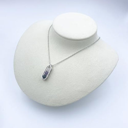 Natural Crystal Necklace Gift for New Beginnings, Crystals and Healing Stones Necklace for Anxiety Relief, Encourage Gift For Women, Mum, Natural Genuine Gemstone, Cheer Up - color: Gold, style: Anxiety Relief