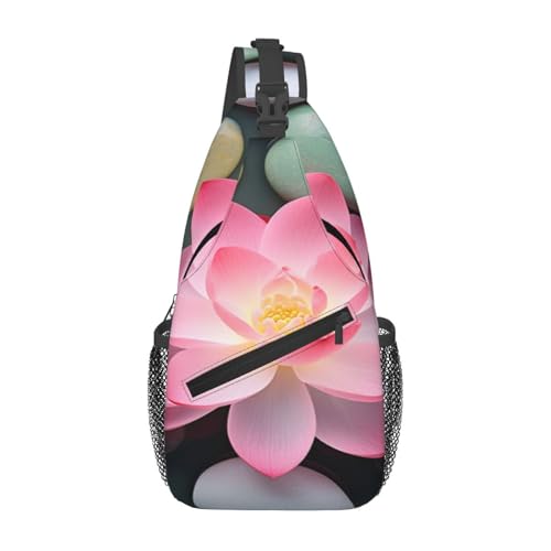 Yoga Spa Meditation Spiritual Sling Bag For Men Crossbody Backpack,Women Shoulder Bag For Travel Sport