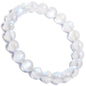 ILLUMINIA 5A Grade Natural Crystal Gemstone Bracelet | Healing Energy Charged Quartz Stone Bead | Handcrafted Stretch Bracelet for Women Men Teens - color: (7A) Moonstone, size: Small - 7mm bead