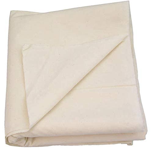 AK TRADING CO. Muslin Fabric/Textile Unbleached - Draping Fabric - Natural 1 Yard Medium Weight - 100% Cotton (63in. Wide) - color: Natural Unbleached, size: 1 Yard