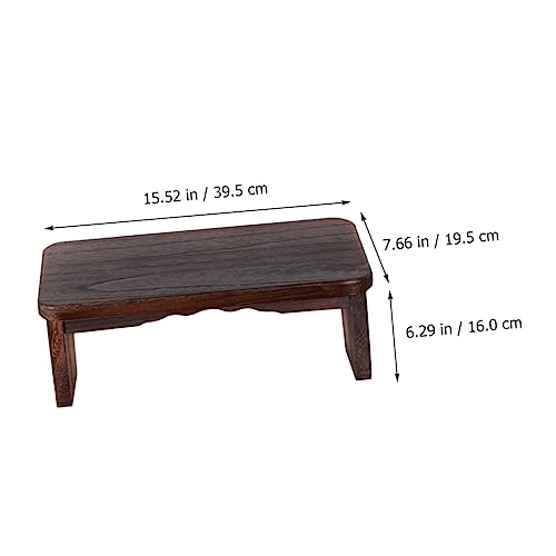 Abaodam Meditation Bench Wooden Stool Non- Portable Folding Zen Stool for Use for Meditation Practices Prayer and Comfortable Seating