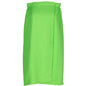 Women's Waffle Weave Spa Wrap - Lightweight, Breathable, One-Size-Fits-Most (29" Long) - color: Lime Green