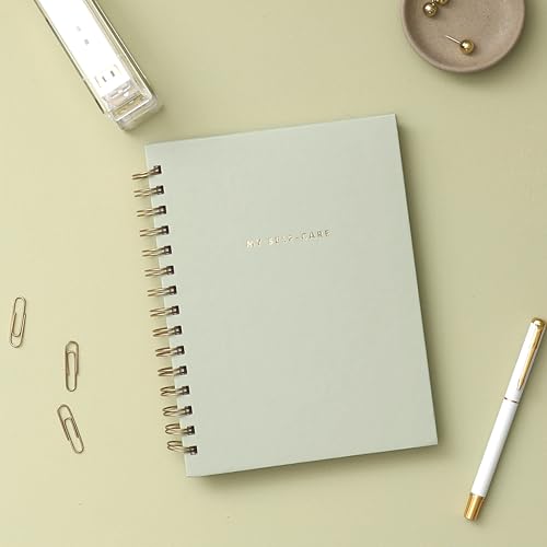Blue Sky Everygirl Self-Care Journal, 6" x 8", Undated, Soft Sage Cover, Safety Wirebound, Guided Prompts for Wellness, Mindfulness and Reflection (Soft Sage)